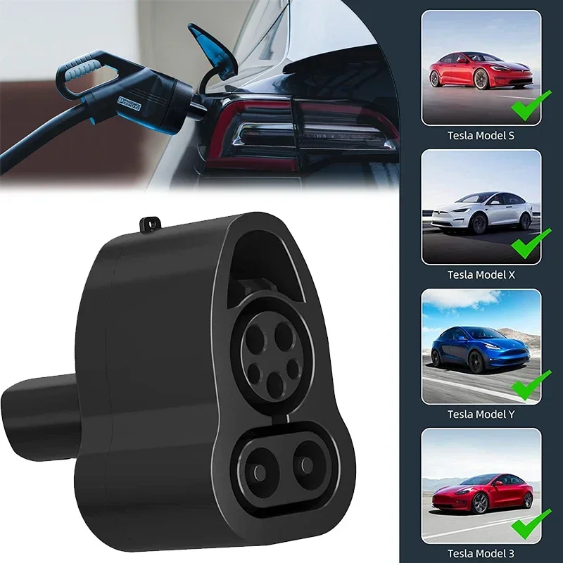 Ev Charger Adapter - Adaptor pengisi daya, untuk Tesla Model