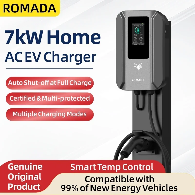Wallbox Ev - ROMADA AC 7KW, Stasiun Pengisian Daya
