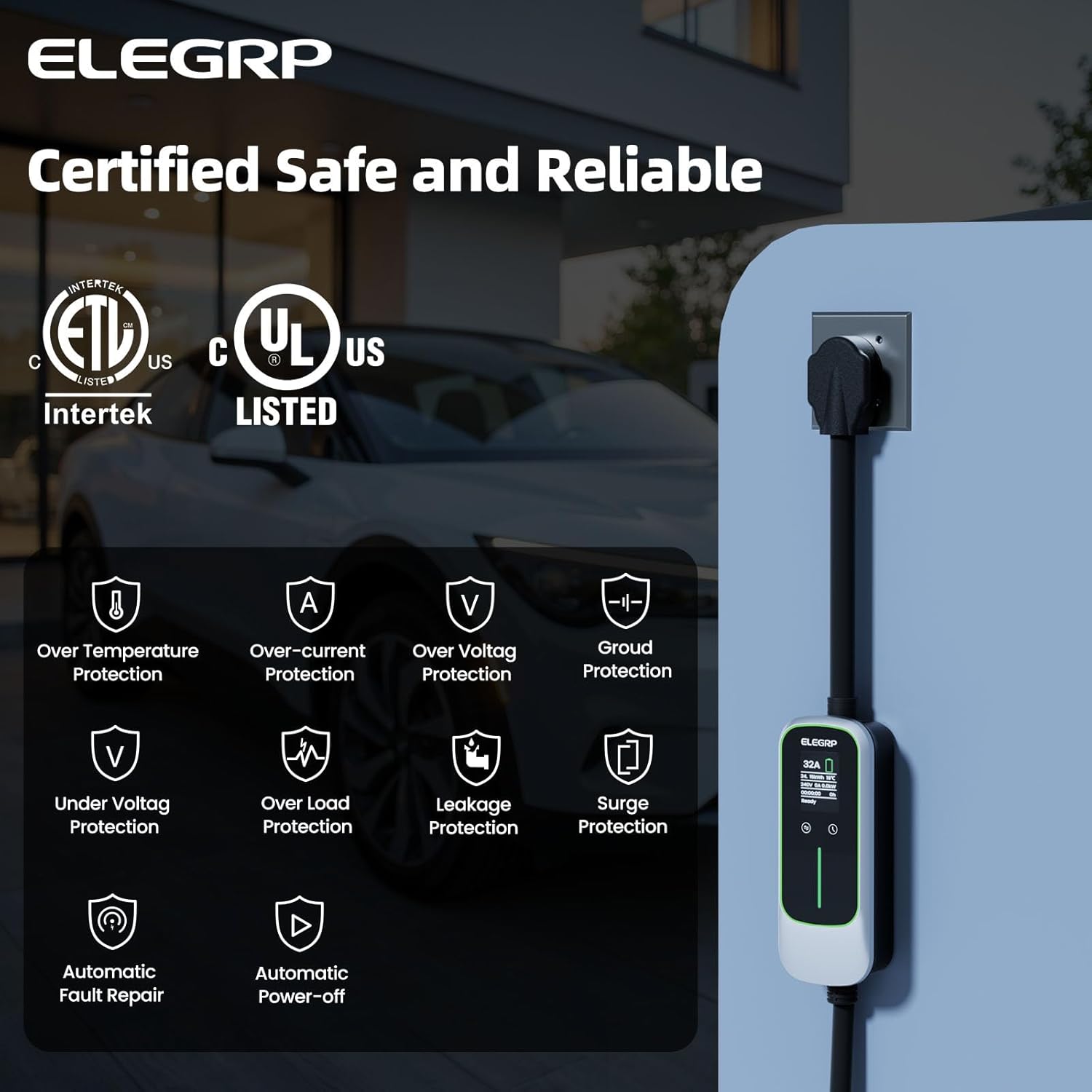ELEGRP 32 Amp Pengisi Daya Ken - Home Ev Charger ulasan dan harga