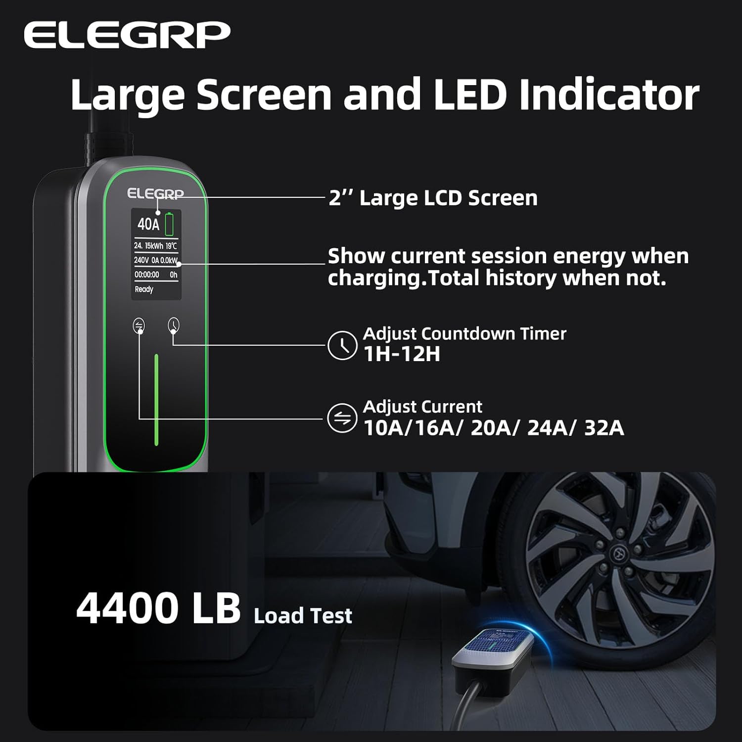 ELEGRP 32 Amp Pengisi Daya Ken - Home Ev Charger ulasan dan harga