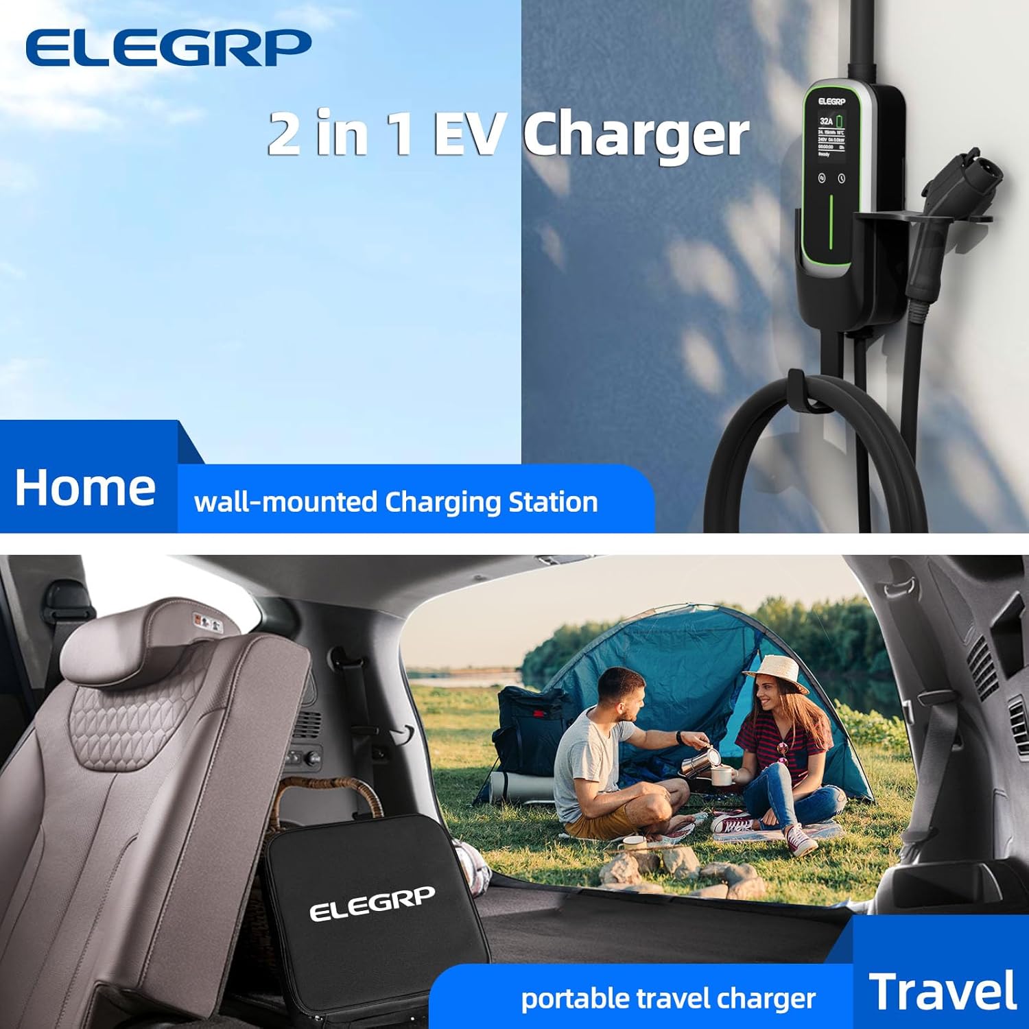 ELEGRP 32 Amp Pengisi Daya Ken - Home Ev Charger ulasan dan harga
