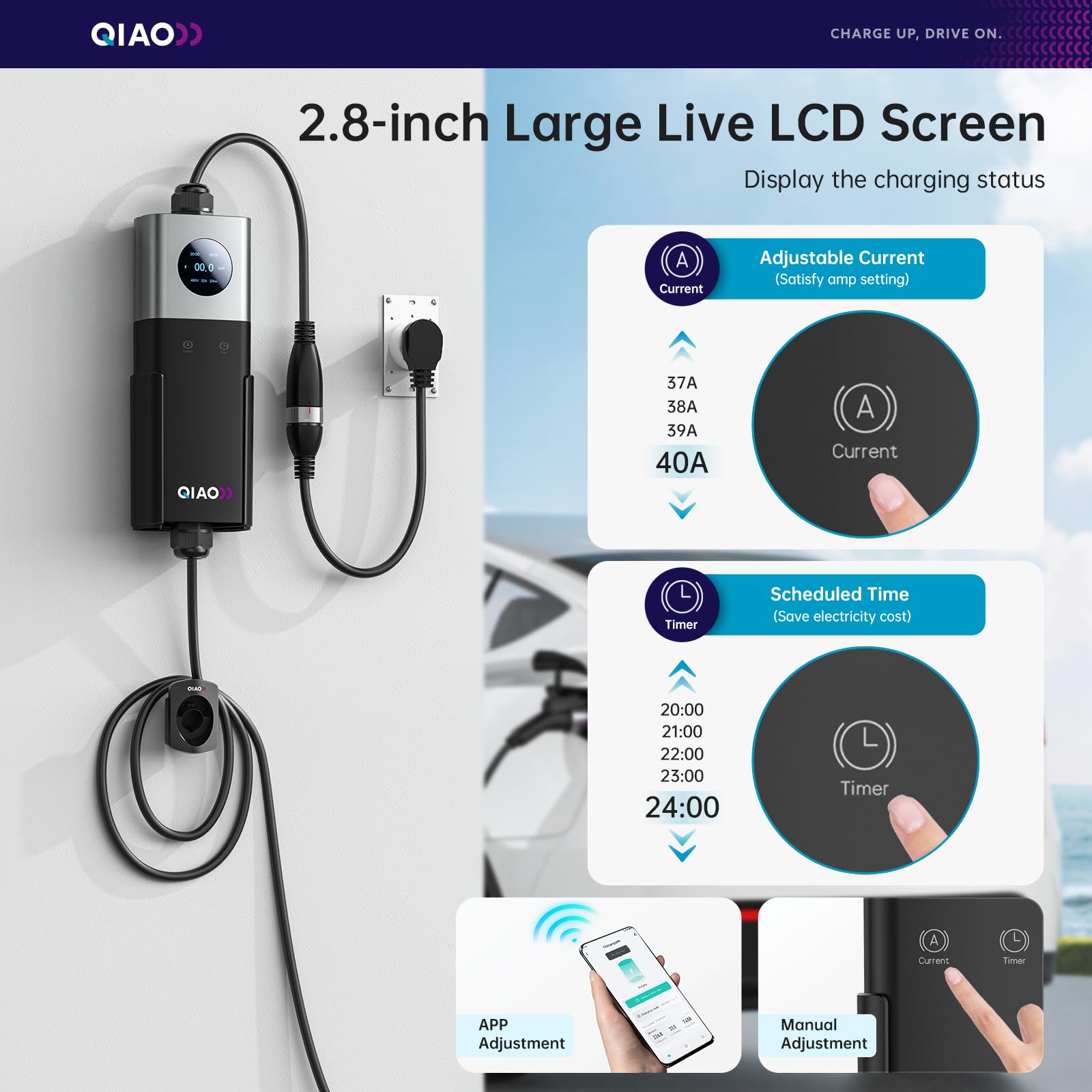 Pengisi Daya EV QIAO Level 2 S - Home Ev Charger ulasan dan harga