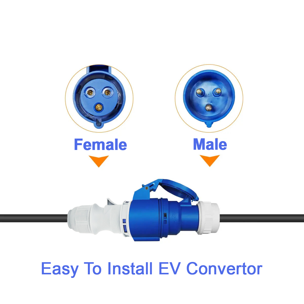 Steker Listrik NTO Biru CEE Be - Ev Charger Adapter ulasan dan harga