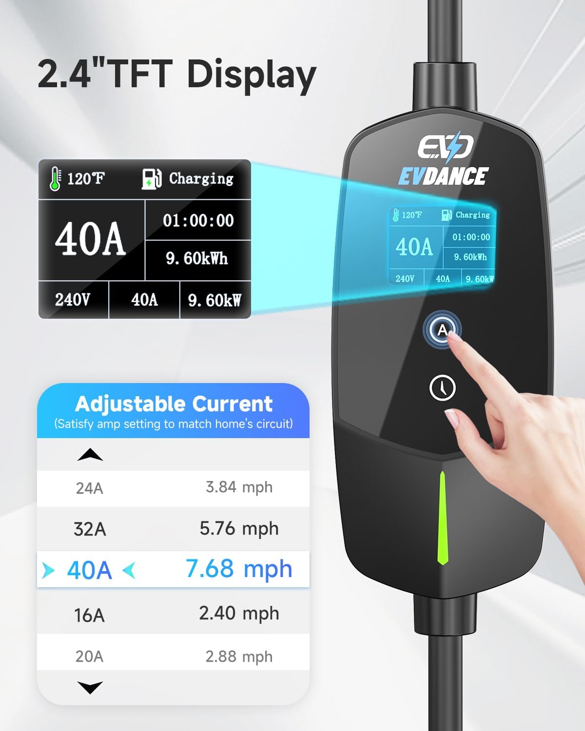 EVDANCE Pengisi Daya EV Portab - Home Ev Charger ulasan dan harga