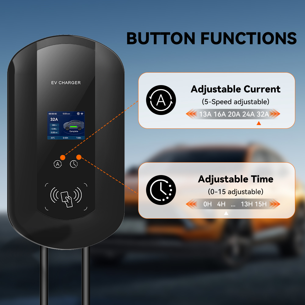 IPENGEN 32A/40A/50A Stasiun Pe - Wallbox Ev ulasan dan harga